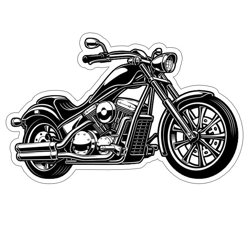 Large displacement in retro curved beam # 903贴纸摩托车贴花