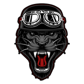 豹biker吉祥物图幸运运动者883摩托车贴画贴花 711