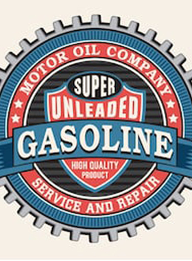 gasline super汽油超级无铅服务与维修 摩托车车贴贴花