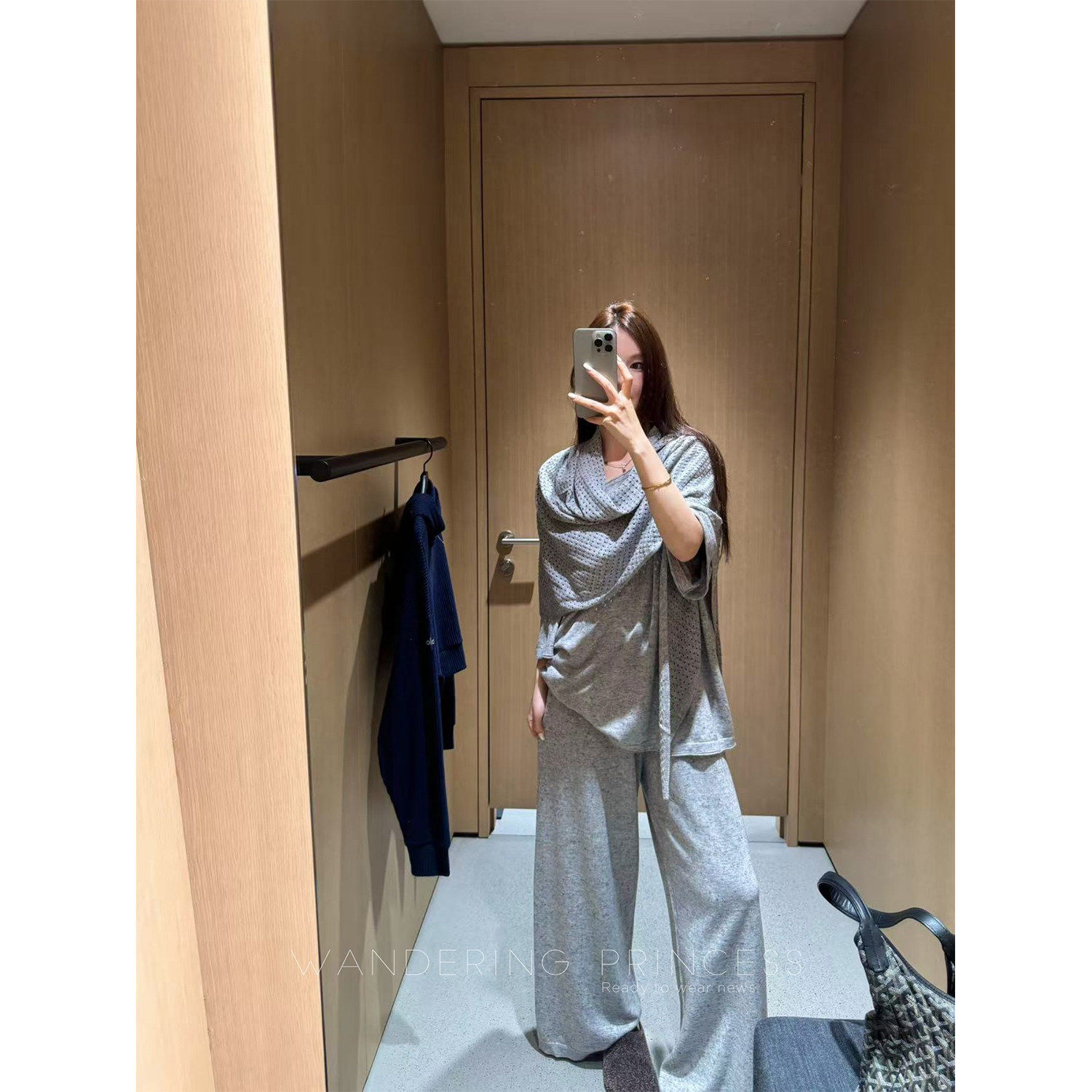 钱美西 针织亚麻羊毛点彩纱 插肩中袖/休闲长裤/围巾披肩三件套装,女装/女士精品,时尚套装,淘宝优惠券,粉丝福利购,淘宝优惠卷