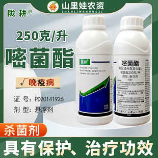 陇耕250克/升嘧菌酯悬浮剂农药杀菌剂嘧菌酯番茄晚疫病农药1000克