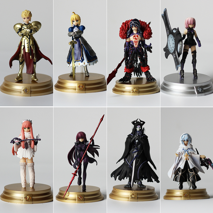 Fate FGO 8款 第一弹 库 丘林 梅林 Saber 塞巴 盒蛋公仔手办
