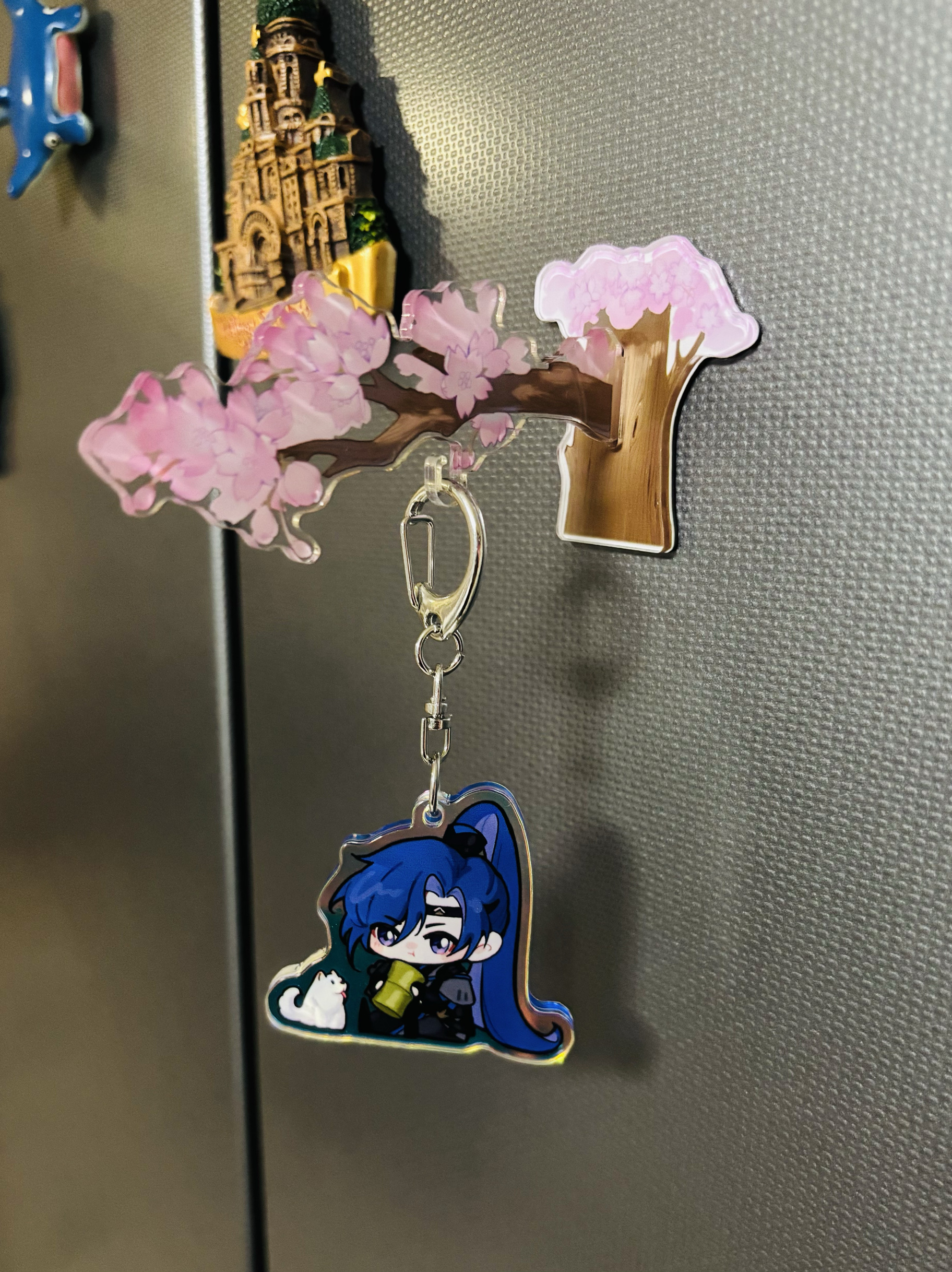 磁吸冰箱贴亚克力樱花谷美