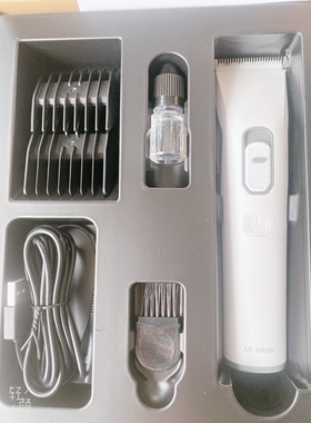 正品MR.WHITE小白先生理发器电推剪全身水洗专业成人儿童电动理发