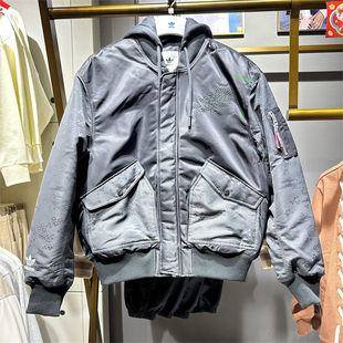 外套IX423233 男子棉服三叶草龙年新年款 正品 Adidas阿迪达斯24春款