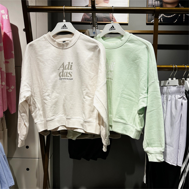 阿迪达斯女春秋卫衣套头衫