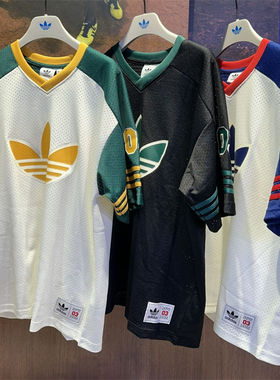正品Adidas阿迪达斯三叶草男女同款短袖速干大LOGO篮球T恤 JC6801