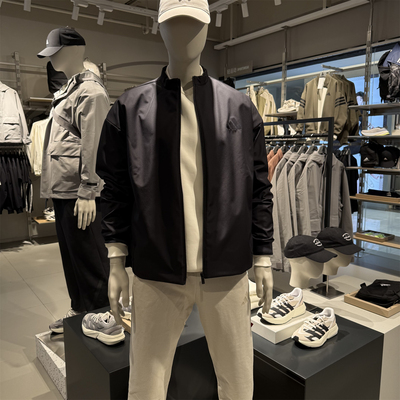 阿迪达斯男子休闲外套立领夹克