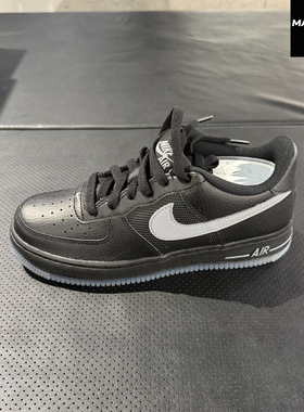 NIKE耐克男女板鞋空军一号AF1黑色25冬季大童运动休闲鞋IM6027