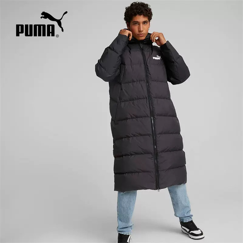 正品puma/彪马男子冬季长款运动休闲连帽保暖羽绒服外套672435-01
