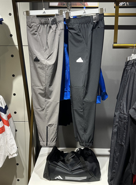 正品Adidas阿迪达斯长裤男2024夏季新款运动休闲透气跑步裤IT3983