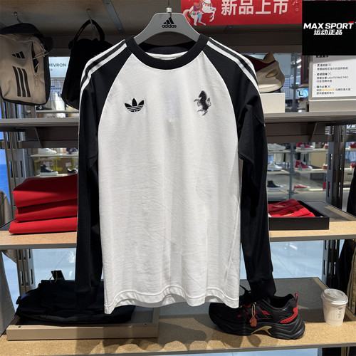 阿迪达斯男子长袖T恤套头衫