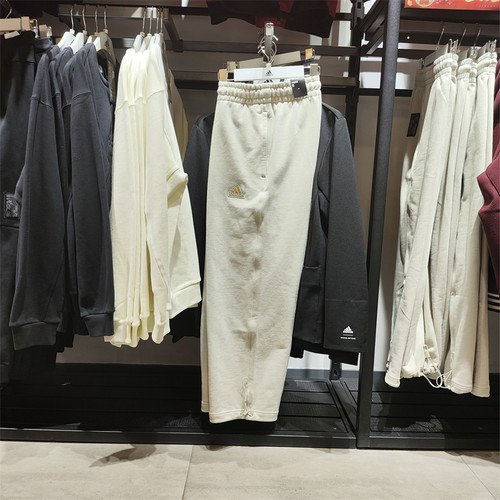 正品Adidas/阿迪达斯男裤龙年运动针织训练宽松直筒长裤 IT3969