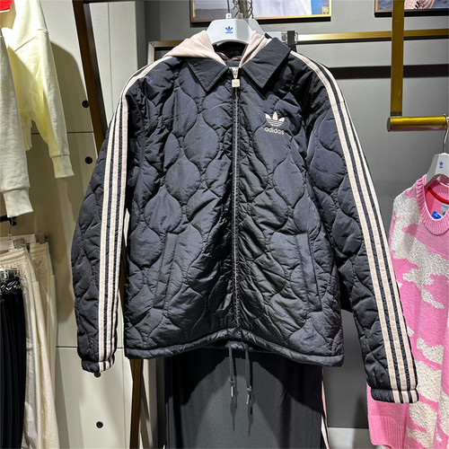 阿迪达斯三叶草男棉服外套