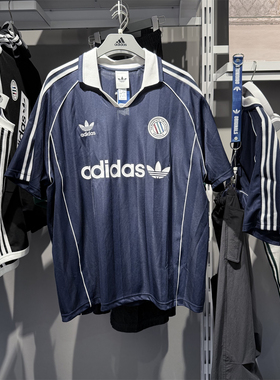 Adidas阿迪达斯男女短袖球衣夏季宽松V领运动休闲T恤衫KC0127 28