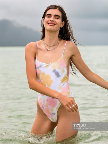 VOLCOM冲浪比基尼泳衣 TIE DYE FOR ONE-PIECE - MULTI
