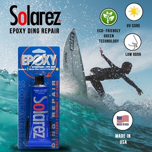 DING 進(jìn)口沖浪板膠水補(bǔ)板修復(fù)套件太陽膠 Solarez EPOXY REPAIR