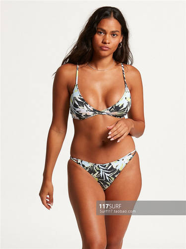 VOLCOM冲浪比基尼上衣OFF TROPIC V NECK BIKINI TOP 可拆卸胸垫