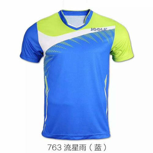 正品JOOLA优拉尤拉成人男女儿童短袖乒乓球服运动T恤比赛球服763