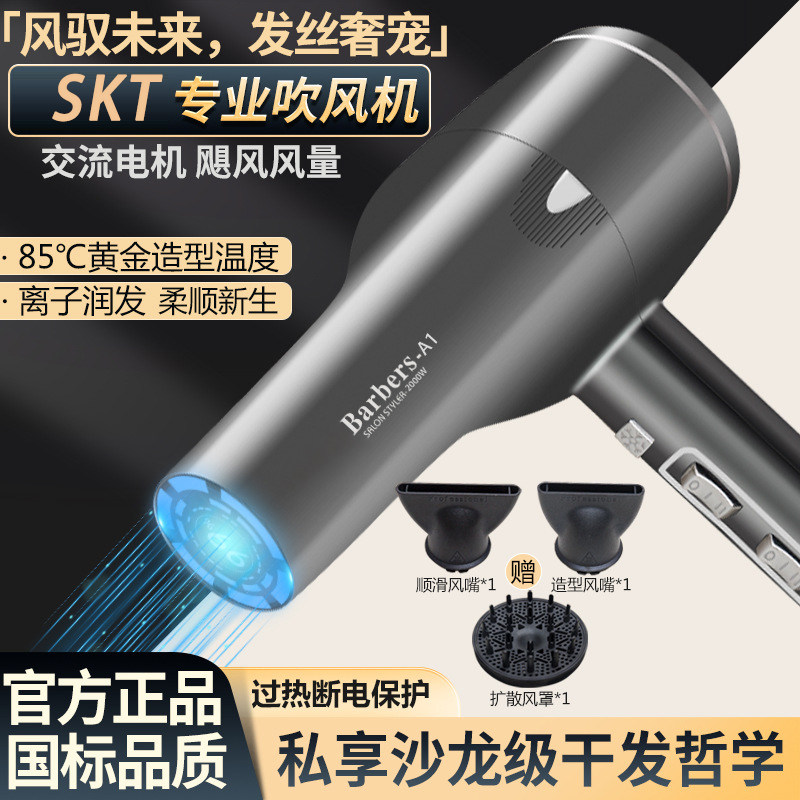 德国SKT电吹风机发廊专业吹风筒冷热风大功率负离子速干家用风机
