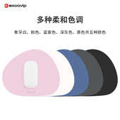 皮质鼠标垫小号电脑办公桌垫防水皮革电竞清新ins防油桌布圆三角