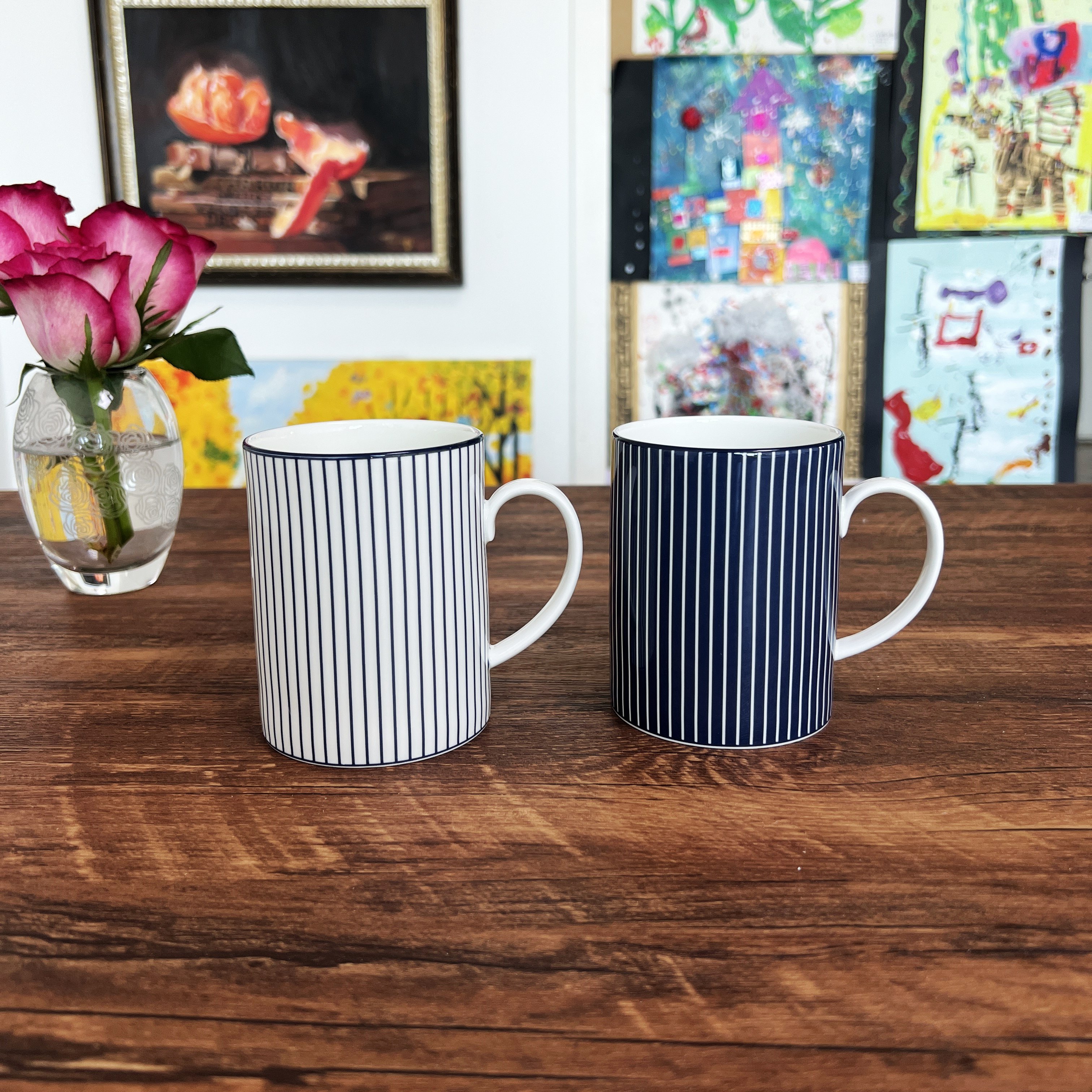 wedgwood蓝调几何马克杯