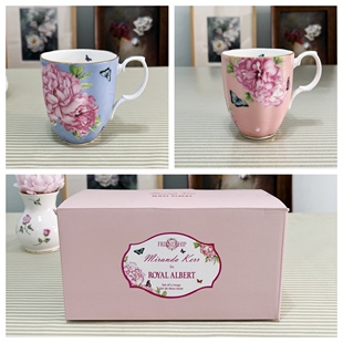 马克杯对杯400ml Albert米兰达可儿骨瓷欧式 教师节礼物 现货Royal