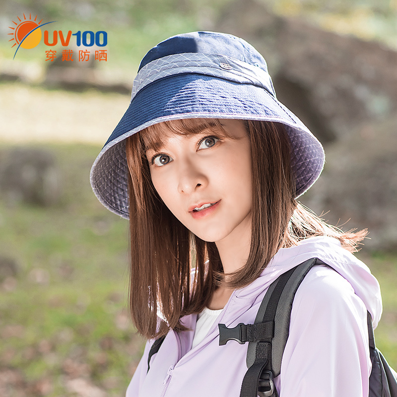 uv100遮阳帽女防晒夏天钓鱼太阳
