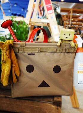 日本进口限定DANBOARD纸箱人阿楞折叠收纳箱户外露营储物袋工具袋