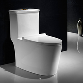 家用马桶虹吸式 抽水坐便器酒店公寓座便防臭静音陶瓷坐厕