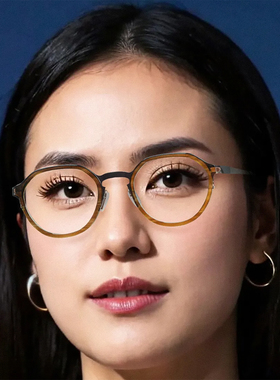 日本限量Spec Espace眼镜框无螺丝纯钛超轻男女全框眼镜架ES2406T