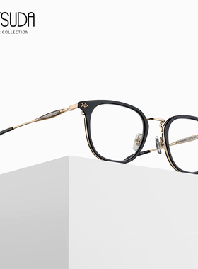 日本MATSUDA松田眼镜框男女近视超轻纯钛小脸方框全框眼镜架M3113
