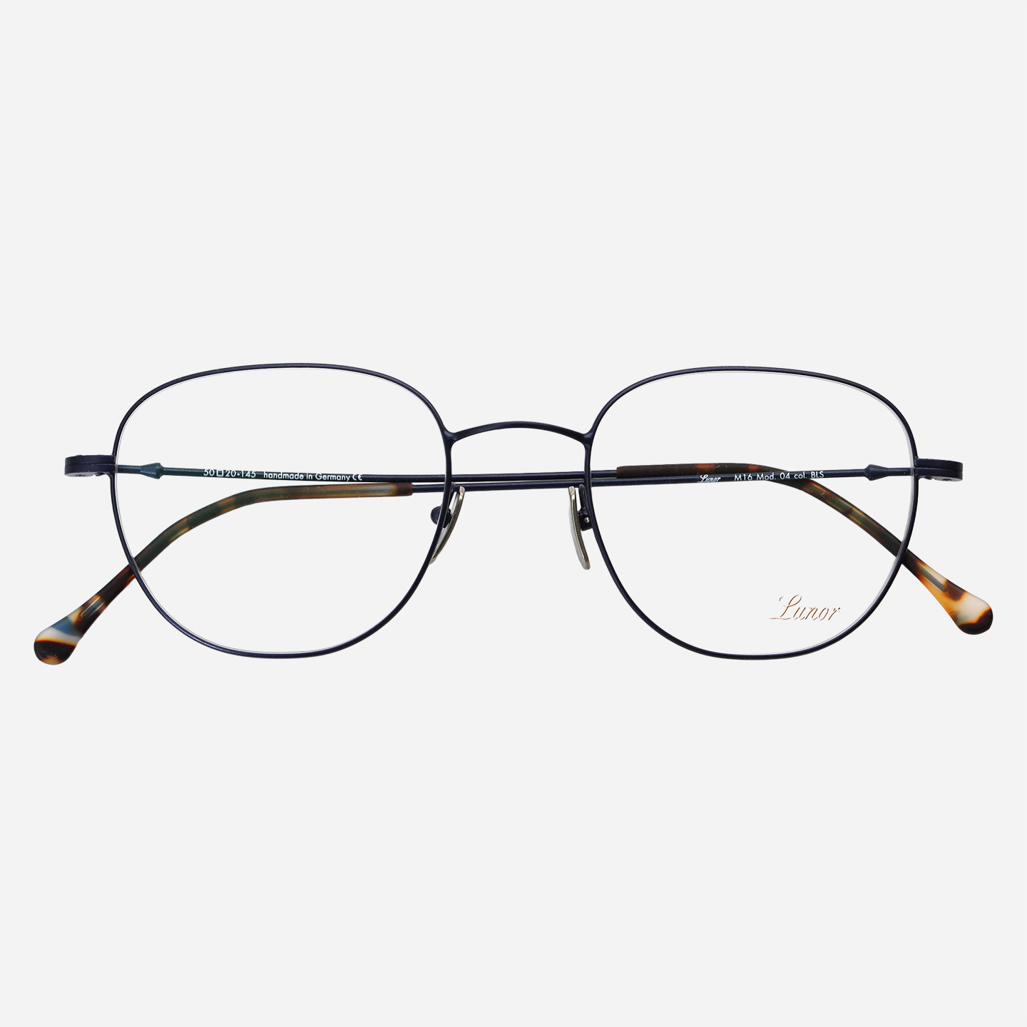 德国Lunor眼镜框男女款超轻细框不锈钢时尚商务小脸眼镜架M16 04