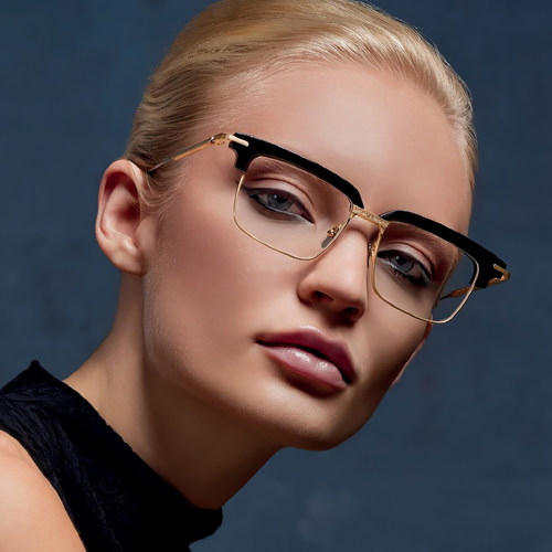 日本MasunagaKenzo眉框纯钛眼镜