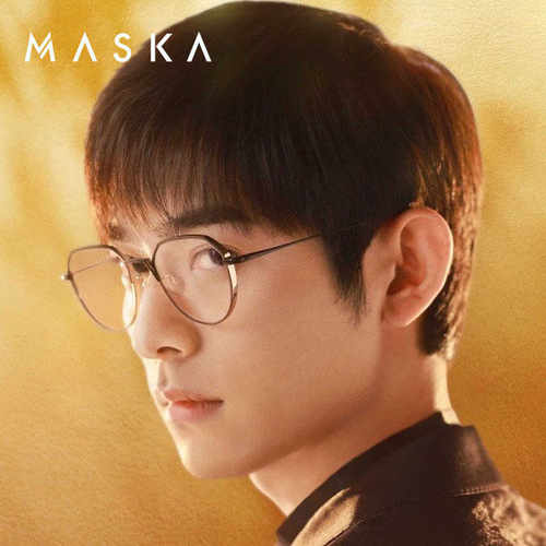 韩国MASKA金丝潮流纯钛眼镜框