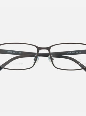 Charriol夏利豪眼镜框男近视可配潮流大脸方框加宽超轻眼镜架1023