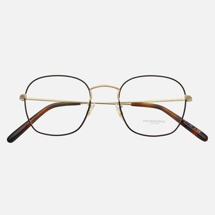 Peoples眼镜框男女超轻圆框近视文艺复古金丝眼镜架OV1284 Oliver