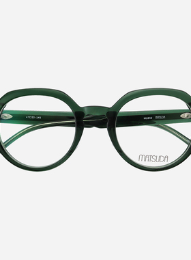 日本MATSUDA松田眼镜框男款复古黑框全框时尚商务板材眼镜架M1032