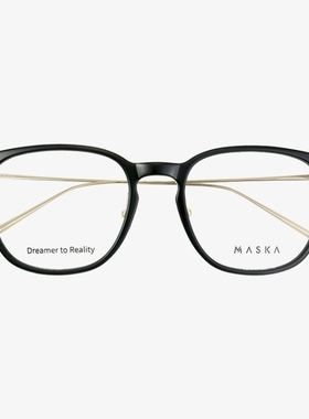 韩国MASKA眼镜框男女超轻纯钛潮流复古商务全框时尚眼镜架VECTOR