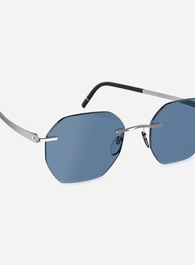 诗乐墨镜无螺丝男女款防紫外线纯钛轻盈超轻无框时尚太阳镜8748