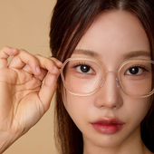 诗乐眼镜框男女款 近视眼镜架4569 无螺丝超轻纯钛潮流复古全框时尚