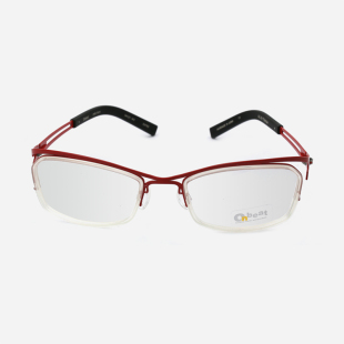 日本ONBEAT手工眼镜框男款 近视纯钛眉线框商务超轻大脸眼镜架742