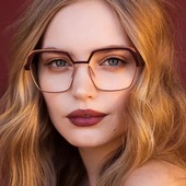 法国Caroline眼镜框女款 高级感小脸玫瑰金小众设计眼镜架Xotique