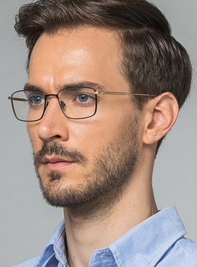 日本Masunaga增永眼镜框纯钛超轻方框商务斯文小脸男款眼镜架LEX