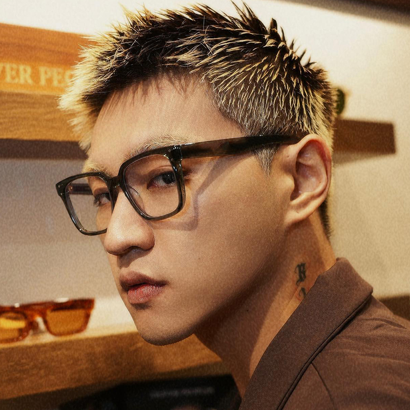 Oliver Peoples眼镜框男女款透明绿色全框方形商务黑框眼镜架5502