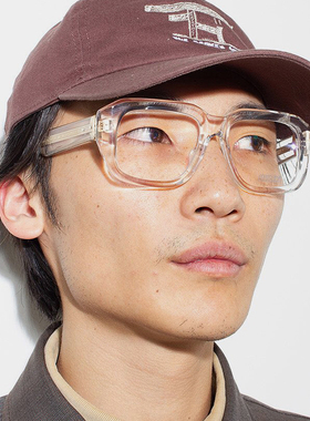 日本MATSUDA松田眼镜框男款全框潮流复古方形透明板材眼镜架M1036