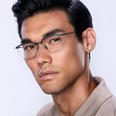 MASUNAGA日本增永眼镜框男纯钛超轻复古商务斯文近视眼镜架AERON