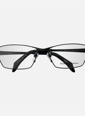 日本MASAKI松岛正树眼镜框男纯钛超轻大脸加宽全框方形眼镜架1271