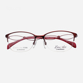 CHARMANT夏蒙眼镜架气质商务时尚 2122 纯钛半框超轻线钛眼镜框女款