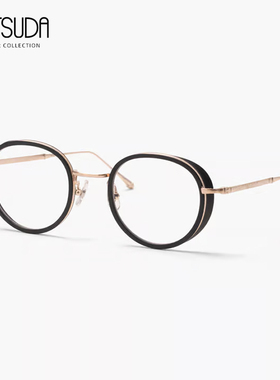 日本MATSUDA松田光弘眼镜框男女纯钛超轻复古圆框小脸眼镜架M3063